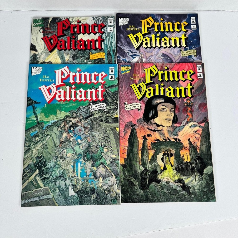 Prince Valiant #1-4 Set 1994 Charles Vess Elaine Lee‎ Marvel Select Arthurian